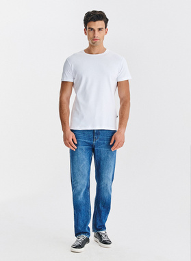 Biały t-shirt męski