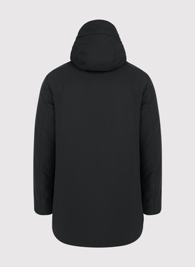 Czarna kurtka męska z kapturem