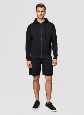 Czarna bluza dresowa z kapturem