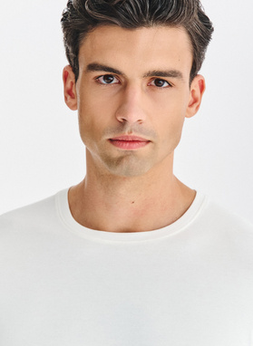 Ecru t-shirt męski