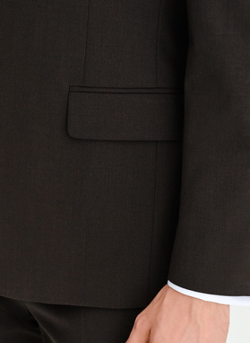 Ślubny brązowy garnitur męski