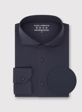 Grafitowa koszula z dzianiny