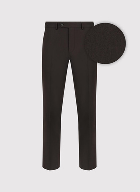 Ciemnobrązowy garnitur męski