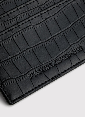 Zestaw męski skórzany portfel plus wizytownik