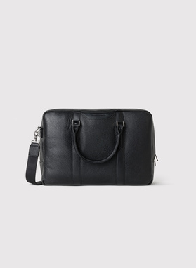 Skórzana czarna aktówka męska