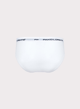 Zestaw 3 par białych slipów męskich