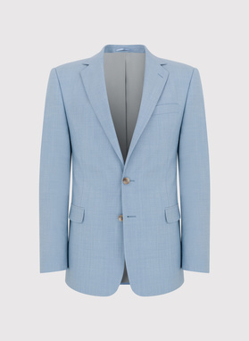 Błękitny męski garnitur