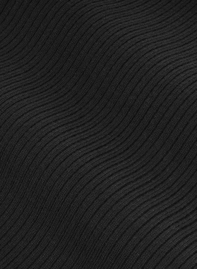 Czarny szal męski w prążek