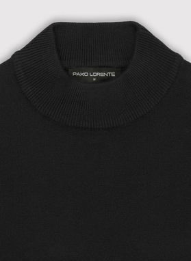 Czarny półgolf męski