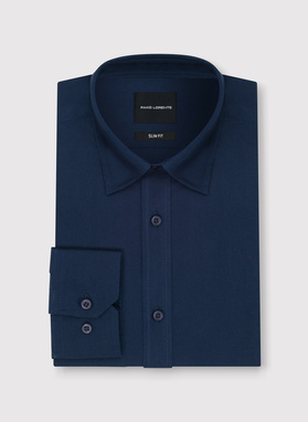 Granatowa bawełniana koszula męska