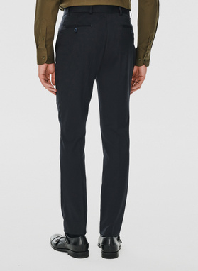 Spodnie garniturowe w kolorze granatowym