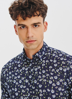 Bawełniana koszula w kwiaty