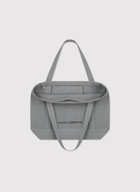 Szara torba materiałowa unisex