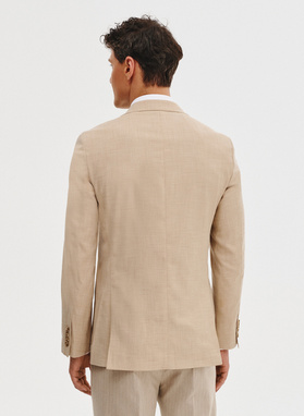 Casualowa marynarka męska w kolorze beżowym