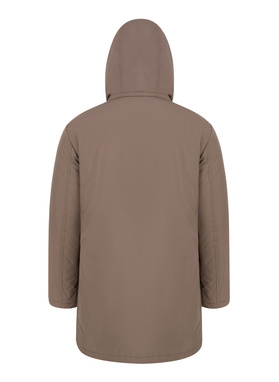 Brązowa kurtka męska z puchowym wypełnieniem