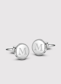 Srebrne spinki do mankietów