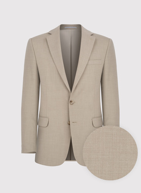 Beżowy garnitur męski