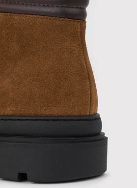 Trzewiki męskie w kolorze brązowym