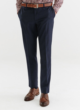 Spodnie garniturowe w kratę Windowpane