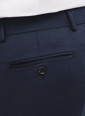 Granatowe spodnie ganiturowe