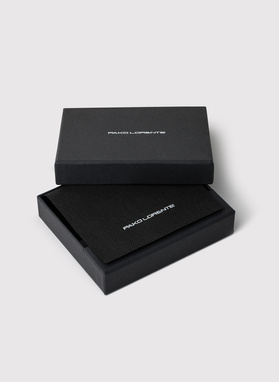 Czarny portfel męski