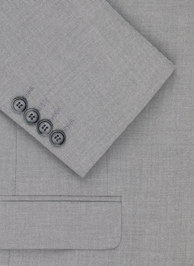 Szary garnitur męski