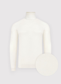 Golf męski w białym kolorze