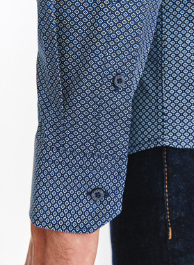 Bawełniana koszula w mikrowzór