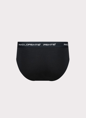 Zestaw 3 par czarnych slipów męskich