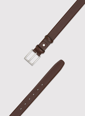 Kamelowy skórzany pasek męski