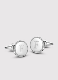 Srebrne spinki do mankietów