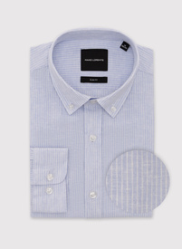 Lniana koszula w prążek