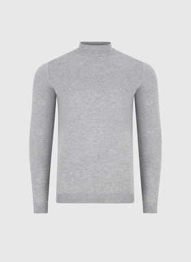 Szary półgolf męski