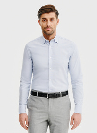 Niebieska bawełniana koszula męska