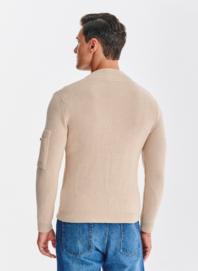 Rozpinany kardigan w kolorze beżowym