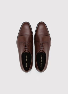 Brązowe derby męskie