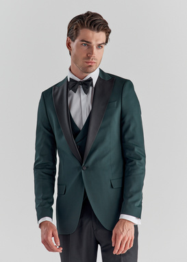 Zielony smoking męski