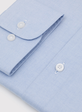 Niebieska bawełniana koszula męska