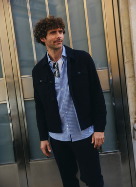 Bawełniana wiosenna kurtka z lnem