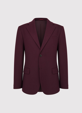 Bordowy garnitur męski