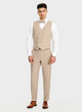 Ślubny wełniany garnitur męski