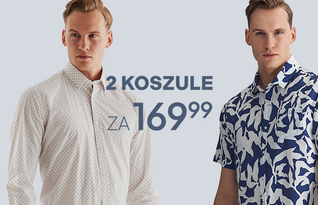 Nie przegap okazji! Dwie koszule za 169.99 zł 