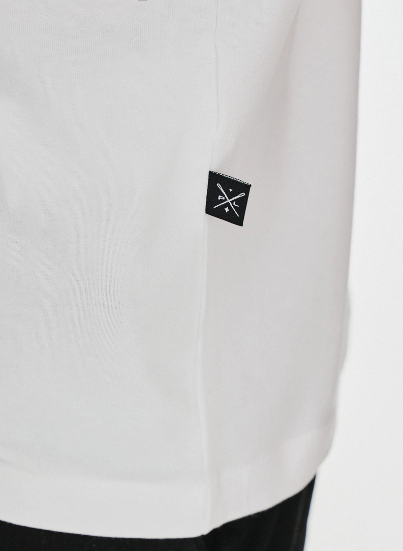 Biały gładki T-shirt Basic