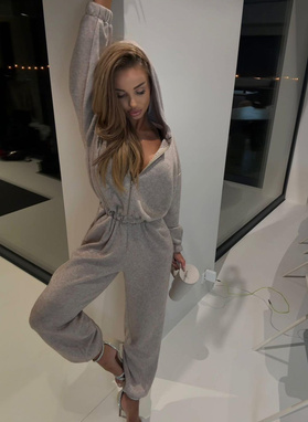 Kombinezon damski SONIA z wełną mocca