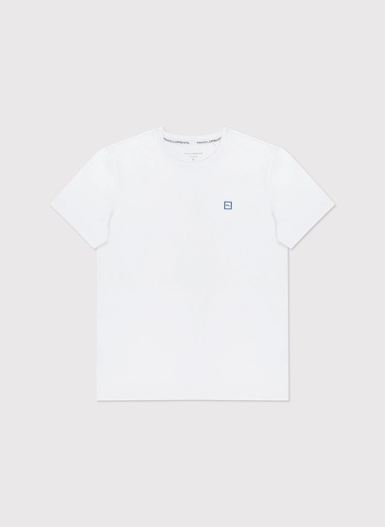 Biały gładki T-shirt Basic