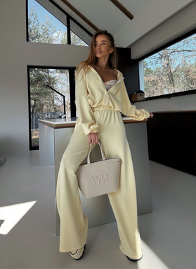 Żółty dwuczęściowy komplet dresowy