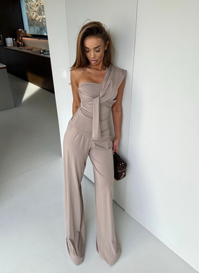 Komplet damski ALMERIA w kolorze cappuccino