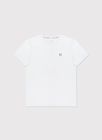 Biały gładki T-shirt Basic