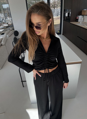 Komplet damski CREWT w kolorze czarnym