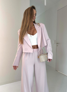 Różowy garnitur damski PARMA